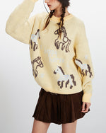 Crew neck knit sweater