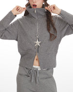 翻領拉鏈衛衣（女款）