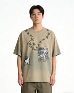 Distressed star short sleeve