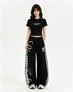Retro Wide-Leg Casual Pants