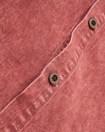 做舊拼接短袖襯衫