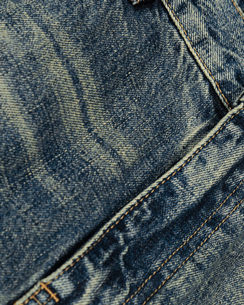 Distressed casual trousers