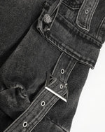 Distressed ripped shorts