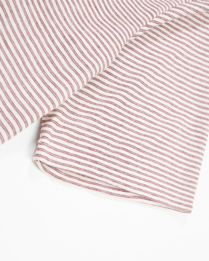 撞色條紋polo短袖