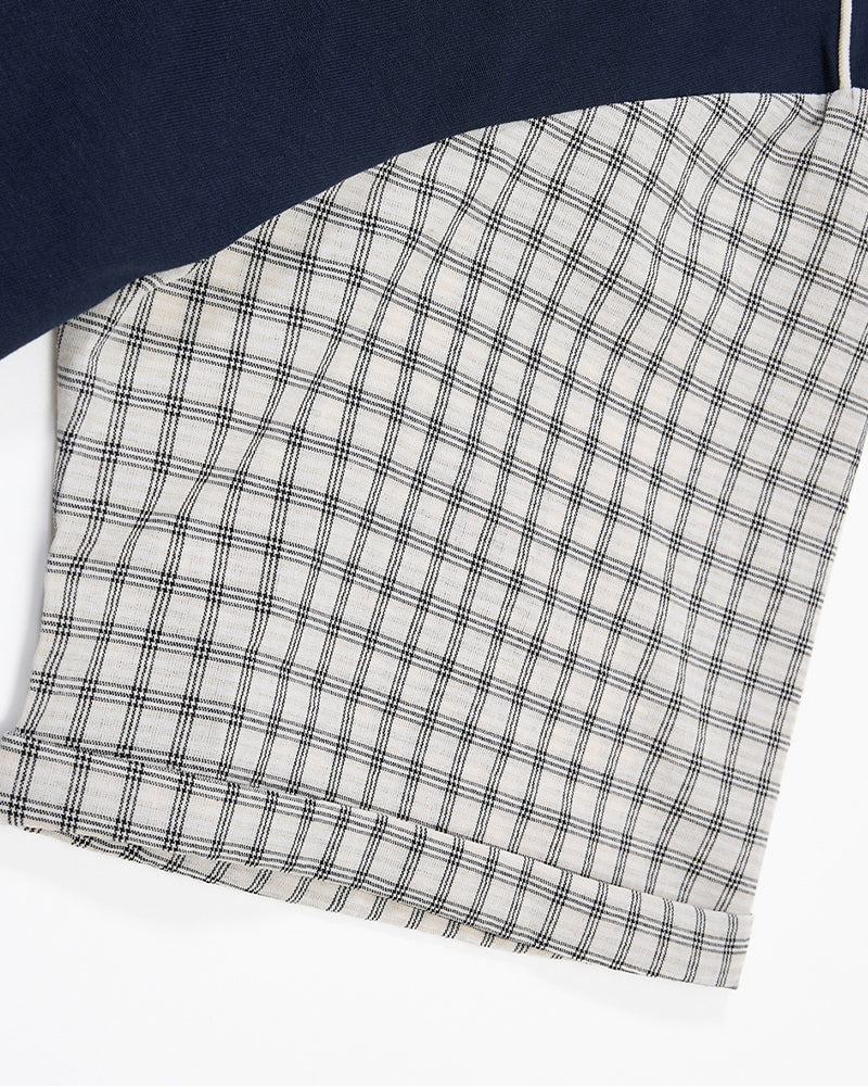 假兩件拼接短袖