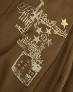 復古字母休閑褲