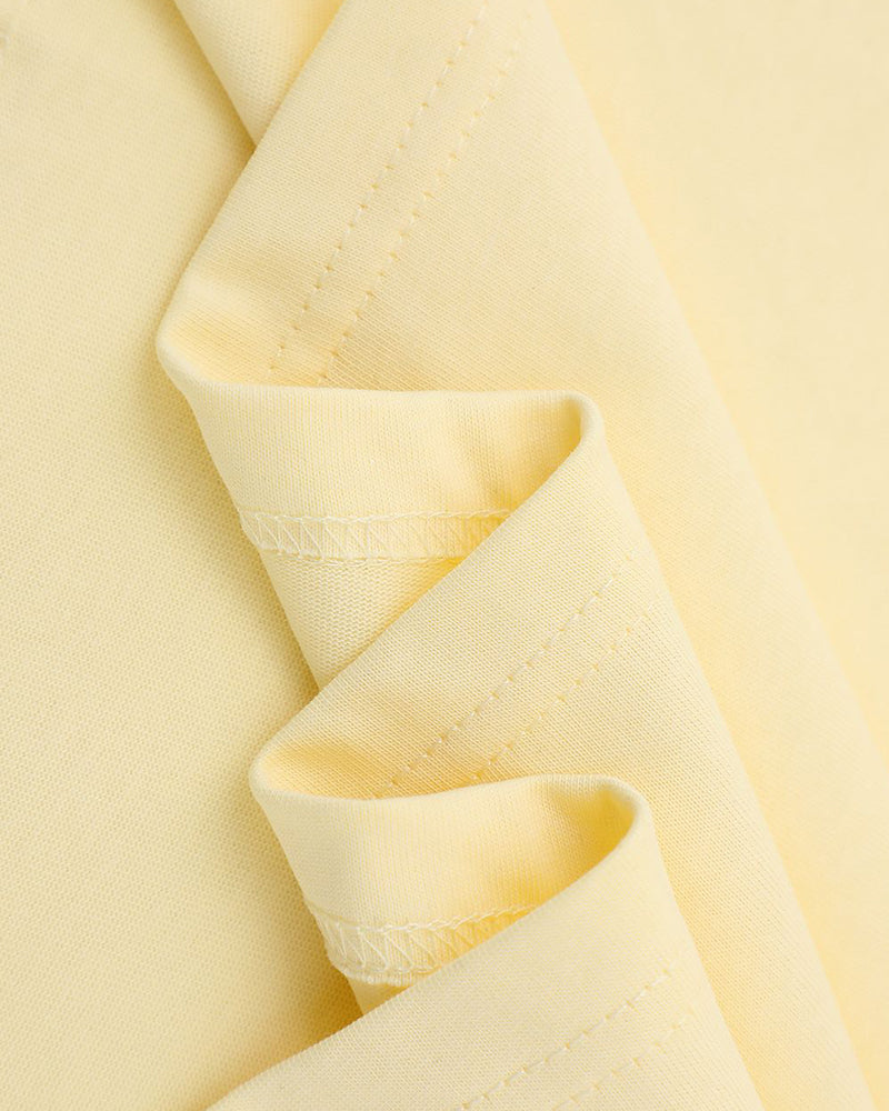 格紋蘋果貼布短袖