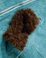 Retro patchwork letter jacket