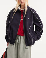 Stand collar couple jacket