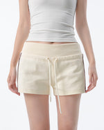 Retro Striped High Waist Shorts