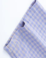 Casual plaid short-sleeved shirt