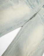 復古彎刀牛仔褲