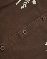 Floral Embroidered Long-Sleeved Shirt