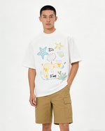 바다 자수 반팔