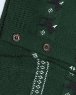 Striped knit cardigan with a relaxed feel (women's)