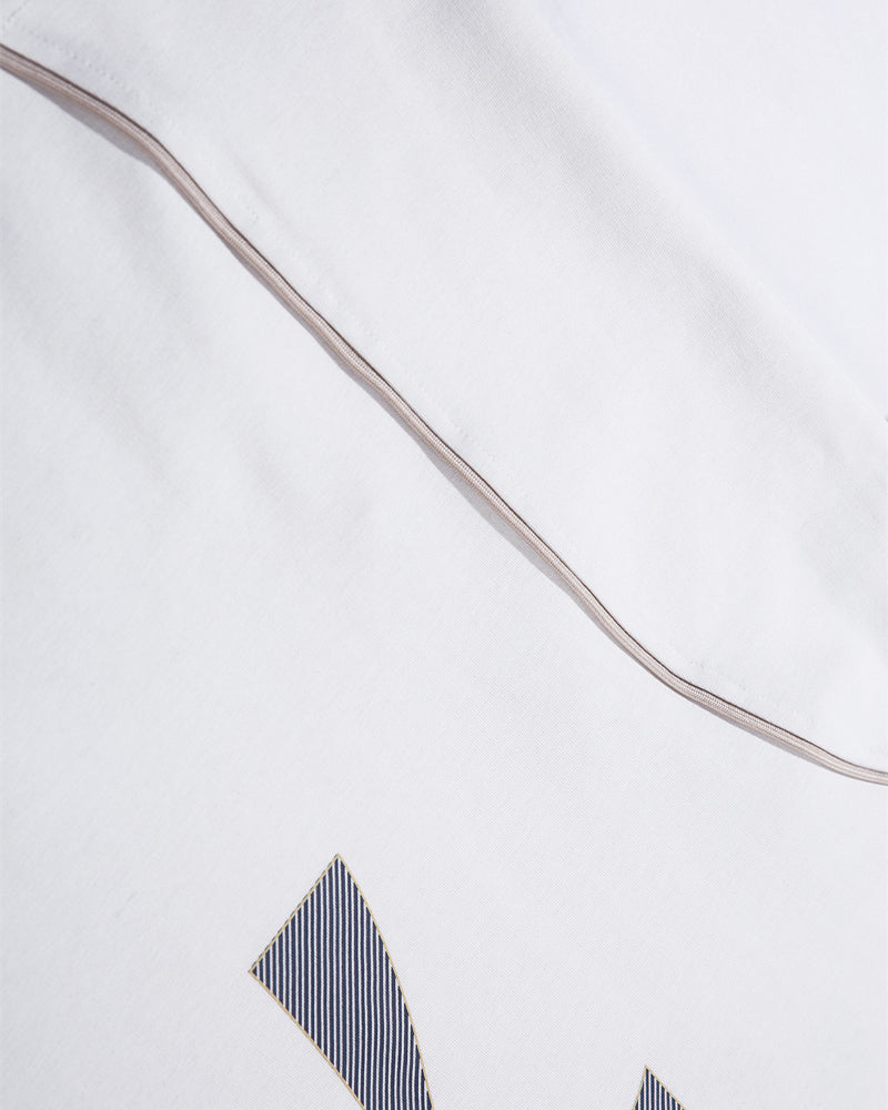 Retro contrast short sleeves