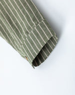 Vertical striped long-sleeved shirt