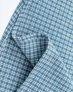 復古格紋短袖襯衫