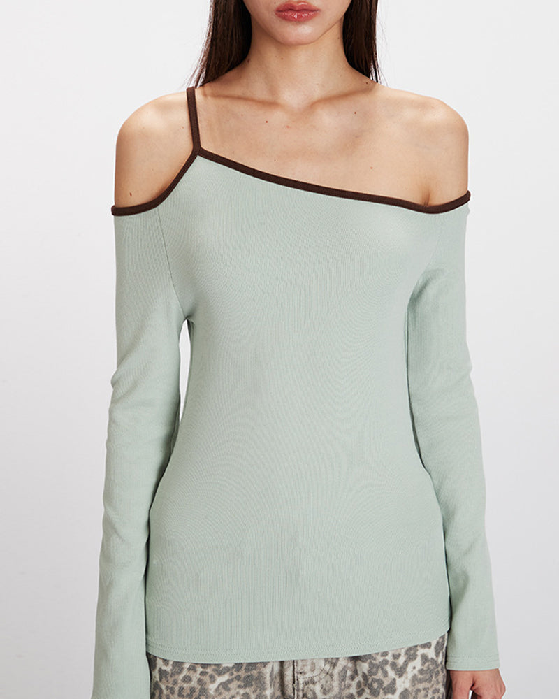 오프숄더 긴팔 상의 (여성용)