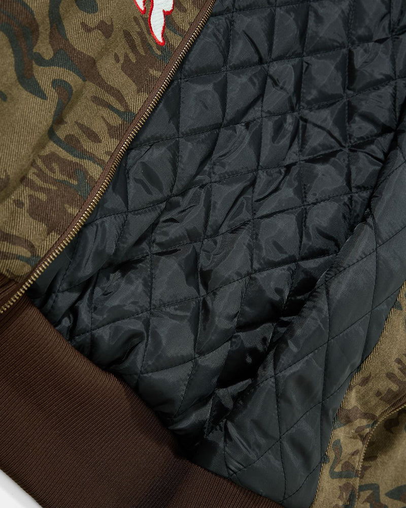 Retro letter thick coat