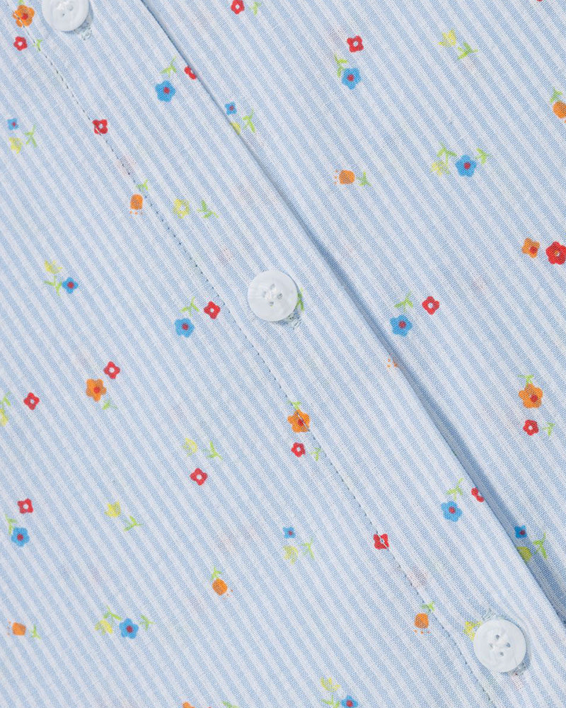 卡通刺綉短袖襯衫