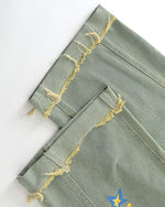 Fun straight-leg denim pants