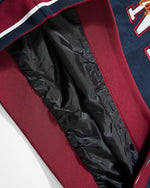 Color-blocked letter sweatshirt