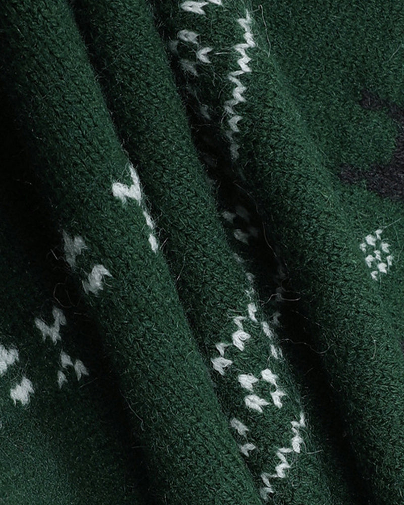 Striped knit cardigan with a relaxed feel (women's)