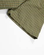 Retro plaid short-sleeved shirt