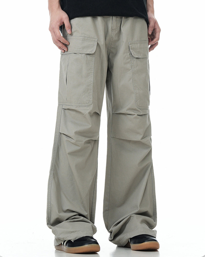 Multi-pocket casual trousers