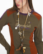 Color-blocked slim-fit inner layer (women's)