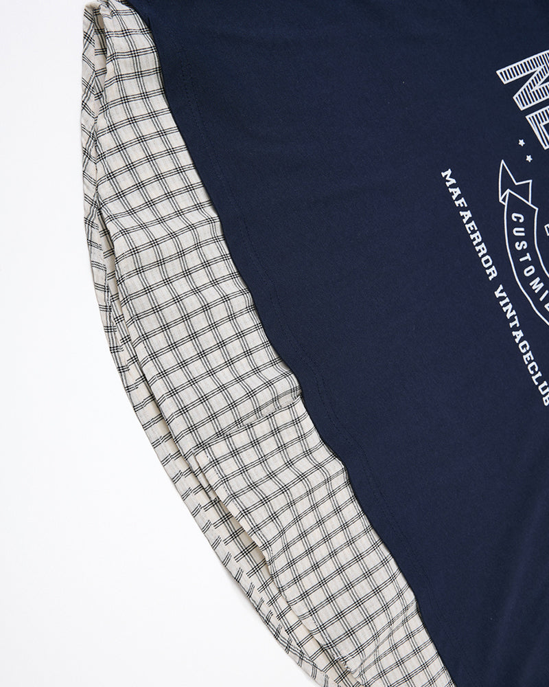 假兩件拼接短袖