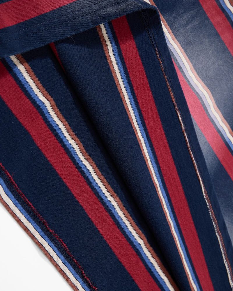 撞色假兩件長袖