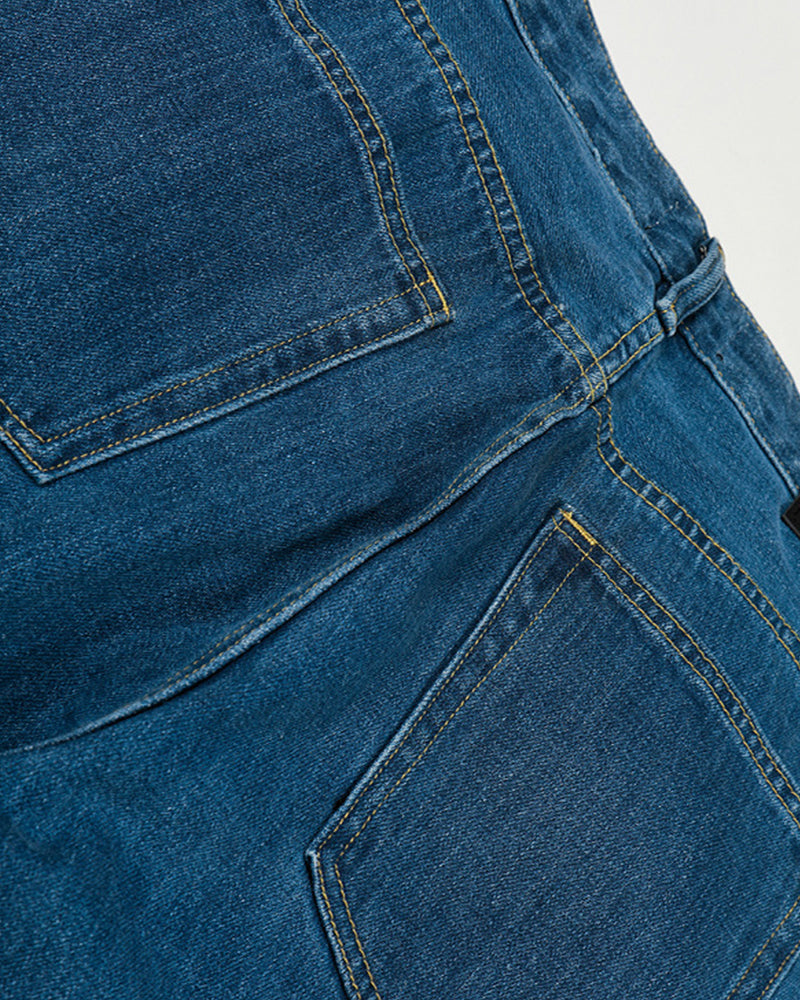 Wide-leg casual jeans