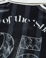 레트로 대비 스트라이프 반소매