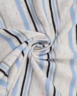 Retro striped short-sleeved shirt