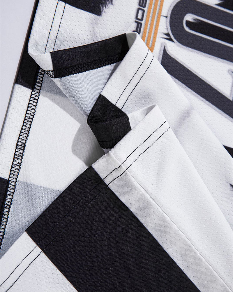 Vertical striped couple short sleeves