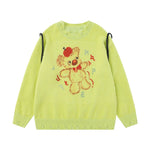 雙肩包玩偶情侶針織衫