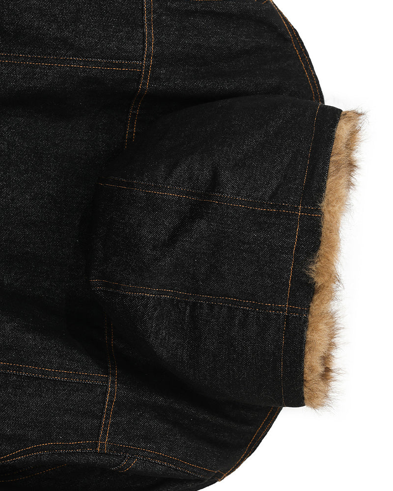 Retro hooded cotton jacket