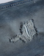 水洗破洞牛仔褲