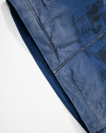 Washed fleece-lined jacket