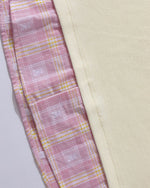 Fake two-piece plaid sweatshirt