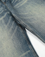 디스트레스드 스트레이트 레그 팬츠