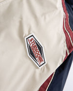 Color-blocked cotton-padded jacket