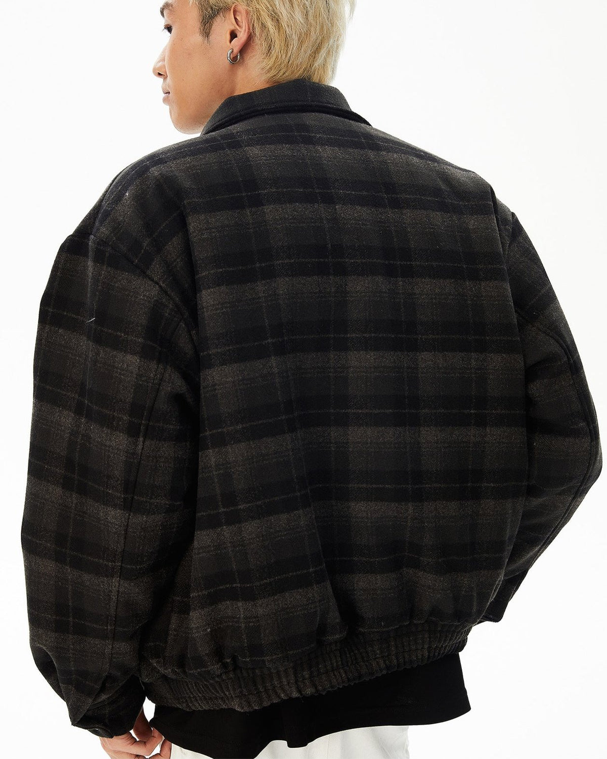 retro plaid cotton jacket