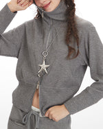 翻領拉鏈衛衣（女款）