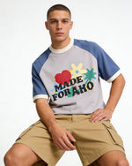 復古愛心花朵短袖