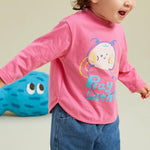 復古印花透氣長袖