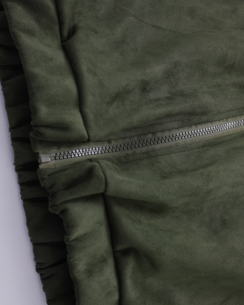 撞色條紋寬鬆外套