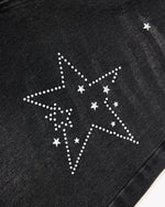 星星燙鑽七分褲